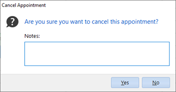 Cancel Appointment Confirmation