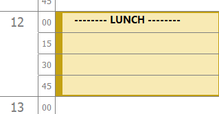 Meal Break Example