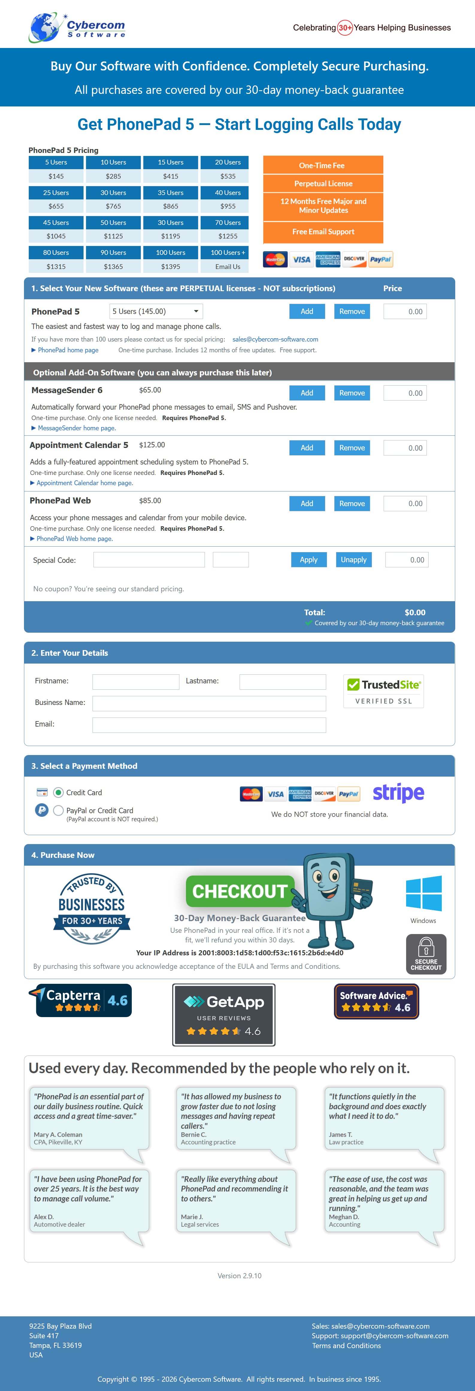 Buy Now Page
