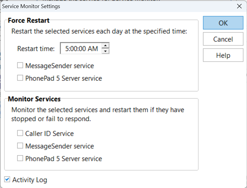 ControlCenterServiceMonitorSettings