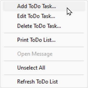 Right-Click Menu