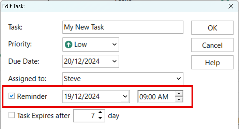 Set Reminder