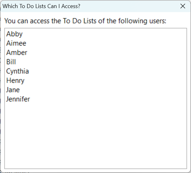 Who I Can Access