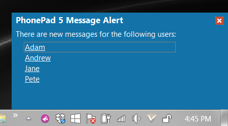 MessageAlert